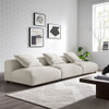 EEI-7035 Solace 3-Piece Modular Upholstered Fabric Sofa by Modway