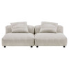 EEI-7036 Solace 2-Piece Modular Corduroy Upholstered Sofa by Modway