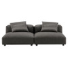 EEI-7037 Solace 2-Piece Modular Upholstered Fabric Sofa by Modway