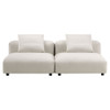 EEI-7037 Solace 2-Piece Modular Upholstered Fabric Sofa by Modway
