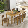 EEI-7064 Parkland 7-Piece Rectangular Outdoor Patio Rattan and Aluminum Dining Table and Chairs Set by Modway
