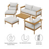 EEI-7069 Wren 6-Piece Outdoor Patio Teak Wood Furniture Set by Modway