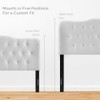 MOD-5159-WHI Annabel Upholstered Vinyl King Headboard by Modway