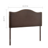 MOD-5206 Curl Nailhead Upholstered Queen Headboard by Modway