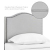 MOD-5209 Curl Nailhead Upholstered Twin Headboard by Modway