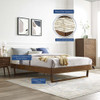 MOD-6212-WAL Billie Wood Twin Platform Bed Frame by Modway