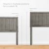 MOD-6218 Robbie Wood Queen Headboard by Modway
