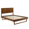 MOD-6378-WAL Alana Wood Queen Platform Bed With Angular Frame by Modway