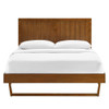 MOD-6378-WAL Alana Wood Queen Platform Bed With Angular Frame by Modway