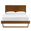 MOD-6381-WAL Marlee Wood Queen Platform Bed With Angular Frame by Modway