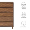 MOD-7082-WAL Vespera 5-Drawer Chest by Modway