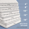 MOD-7089-WHI Jenna 12" Innerspring and Foam Queen Mattress by Modway