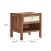 MOD-7118-WAL Capri Wood Grain Nightstand by Modway