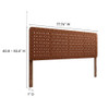 MOD-7127 Sparta Weave Vegan Leather King Headboard by Modway