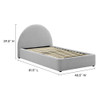 MOD-7128 Resort Upholstered Fabric Arched Round Twin Platform Bed by Modway