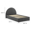 MOD-7128 Resort Upholstered Fabric Arched Round Twin Platform Bed by Modway