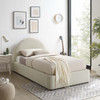 MOD-7128 Resort Upholstered Fabric Arched Round Twin Platform Bed by Modway