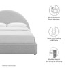 MOD-7130 Resort Upholstered Fabric Arched Round Full Platform Bed by Modway