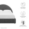 MOD-7130 Resort Upholstered Fabric Arched Round Full Platform Bed by Modway