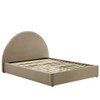 MOD-7133 Resort Performance Velvet Arched Round Queen Platform Bed by Modway