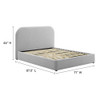 MOD-7140 Keynote Upholstered Fabric Curved Queen Platform Bed by Modway