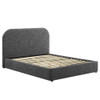MOD-7140 Keynote Upholstered Fabric Curved Queen Platform Bed by Modway