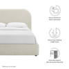 MOD-7140 Keynote Upholstered Fabric Curved Queen Platform Bed by Modway