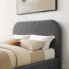 MOD-7140 Keynote Upholstered Fabric Curved Queen Platform Bed by Modway