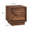 MOD-7162-WAL Bulwark 2-Drawer Nightstand by Modway