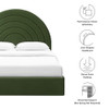 MOD-7166 Solana Arched Performance Velvet Full Platform Bed by Modway