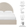MOD-7166 Solana Arched Performance Velvet Full Platform Bed by Modway