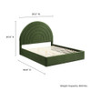 MOD-7166 Solana Arched Performance Velvet Full Platform Bed by Modway