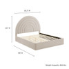 MOD-7168 Solana Arched Performance Velvet King Platform Bed by Modway