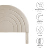 MOD-7171 Solana Arched Performance Velvet Queen Headboard by Modway