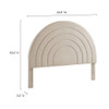 MOD-7171 Solana Arched Performance Velvet Queen Headboard by Modway