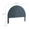 MOD-7171 Solana Arched Performance Velvet Queen Headboard by Modway