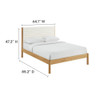 MOD-7198 Olea Channel Tufted Boucle Solid Wood Queen Platform Bed by Modway