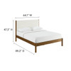MOD-7198 Olea Channel Tufted Boucle Solid Wood Queen Platform Bed by Modway