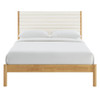 MOD-7198 Olea Channel Tufted Boucle Solid Wood Queen Platform Bed by Modway