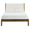 MOD-7198 Olea Channel Tufted Boucle Solid Wood Queen Platform Bed by Modway