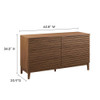 MOD-7200-WAL Render 63" 6-Drawer Dresser by Modway
