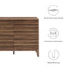 MOD-7204-WAL Render 47" 6-Drawer Dresser by Modway