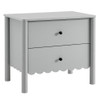 MOD-7206 Emmeline Scalloped 2-Drawer Nightstand by Modway