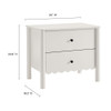 MOD-7206 Emmeline Scalloped 2-Drawer Nightstand by Modway