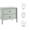 MOD-7206 Emmeline Scalloped 2-Drawer Nightstand by Modway