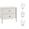 MOD-7206 Emmeline Scalloped 2-Drawer Nightstand by Modway