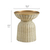 Lazaro Round Rattan Side Table by Modway  1