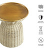 Lazaro Round Rattan Side Table by Modway  2
