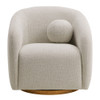 Holland Swivel Chenille Fabric Armchair by Modway - EEI-7218-DOV  6