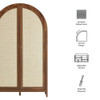 Calista 79" Tall Wide Rattan Arched Storage Cabinet by Modway - EEI-7294-WAL  1